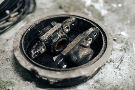 old car parts with shallow depth of fieldの写真素材