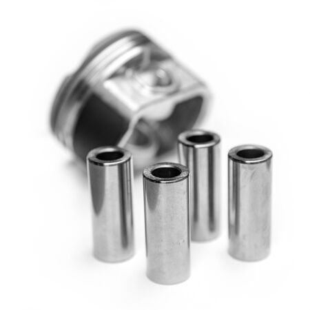piston pin of a car engine with a shallow depth of field