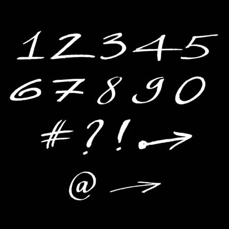 Grunge marker text and type setのイラスト素材