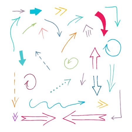 Grunge marker stains, lines, backgrounds and brushstrokesのイラスト素材