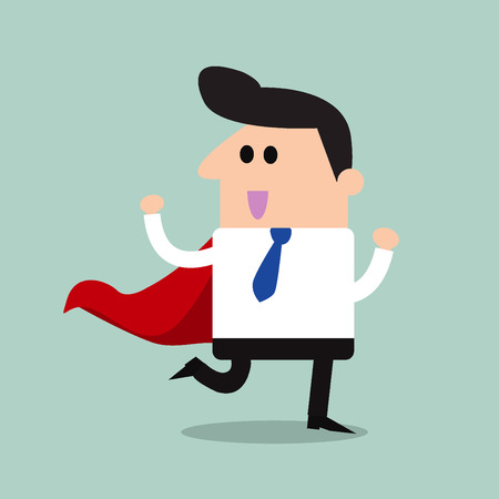 super businessmanのイラスト素材