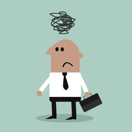 depressed Businessmanのイラスト素材