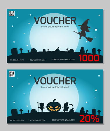 Gift voucher template with clean and modern pattern. gift Voucher template with colorful pattern. Gift certificate template with background usable for coupon.のイラスト素材