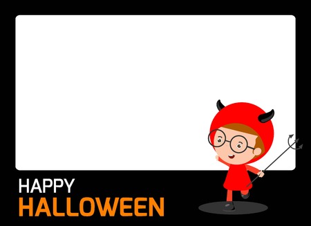 Happy Halloween Poster Partyのイラスト素材