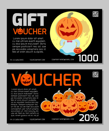Gift Voucher template with colorful patternのイラスト素材