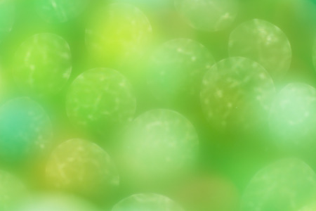 abstract GREEN Bokeh circles background, Natural Bokeh, glitter light Defocused and Blurred Bokehの写真素材