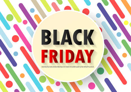 Black Friday Sale Promotion Poster or banner abstract background, Big Sale Event Promo and shopping template isolated vector illustrationのイラスト素材