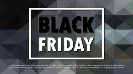 Black Friday Sale Promotion Poster or banner abstract background, Big Sale Event Promo and shopping template isolated vector illustrationのイラスト素材