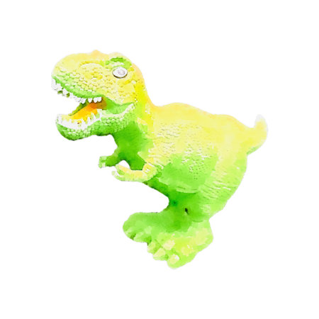 tyrannosaur dinosaur toy Watercolor.  Hand painted dinosaurs Predator animal of the prehistoric period. isolated on white background vector Illustration. Template. Hand drawing.のイラスト素材