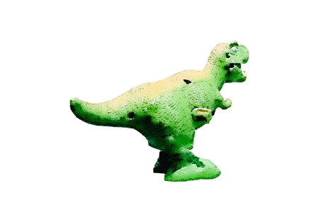 tyrannosaur dinosaur toy Watercolor.  Hand painted dinosaurs Predator animal of the prehistoric period. isolated on white background vector Illustration. Template. Hand drawing.のイラスト素材