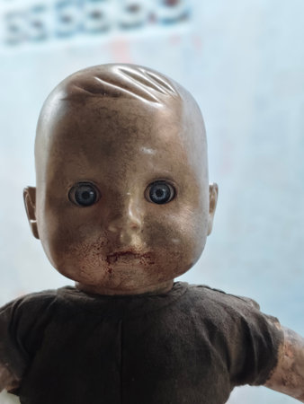 Abandoned doll in the museum of human history, Thailand.の写真素材