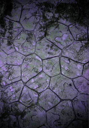 road surface background  stone shape with textureの写真素材