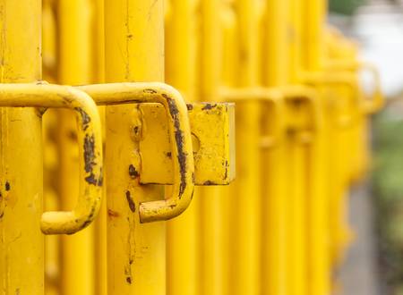 Close up traffic barrier.の写真素材