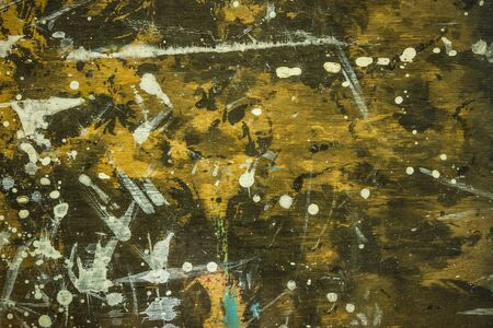 Grunge art paint on woodの写真素材