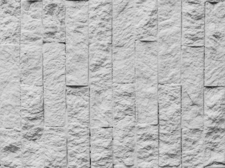 White background of stone wall.の写真素材