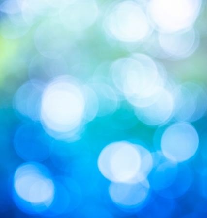 Blue bokeh abtract light backgroundの写真素材