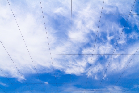 blue sky and  white cloudの写真素材