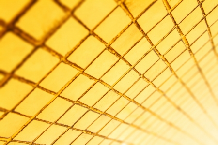 close up gold plate d background.の写真素材
