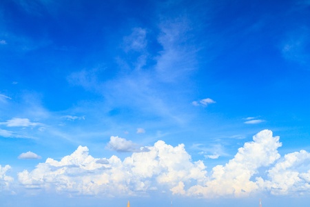 beautiful blue sky and cloudの写真素材