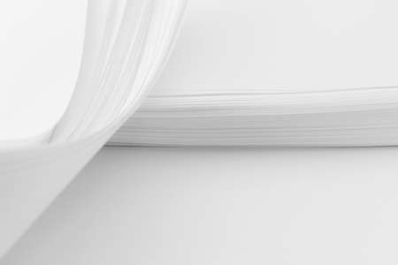 abstract image of  sheets white paper wave shapeの写真素材