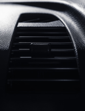 Air conditioner in modern carの写真素材