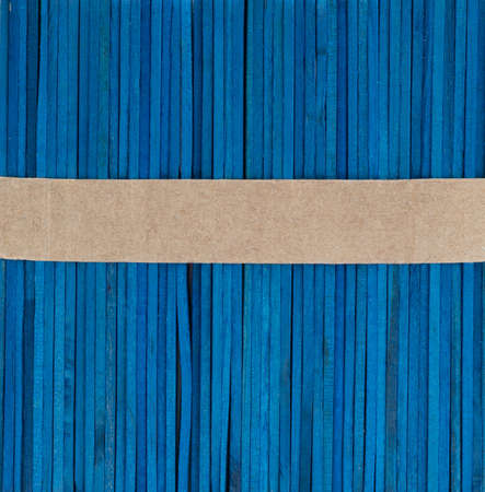 vivid  blue color of wood stack texture  backgroundの写真素材