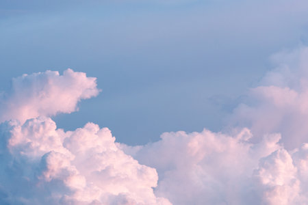 beautiful twilight sunset and cloud with pastel color atmosphere background.concept idea for...
