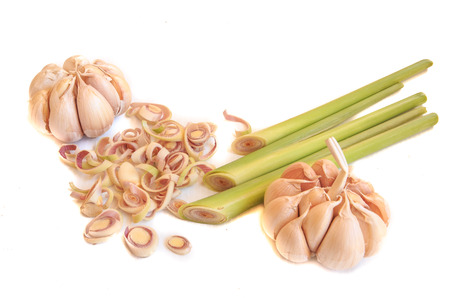 lemongrass and garlicの写真素材
