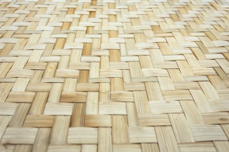 Thai handcraft of bamboo weave pattern for background