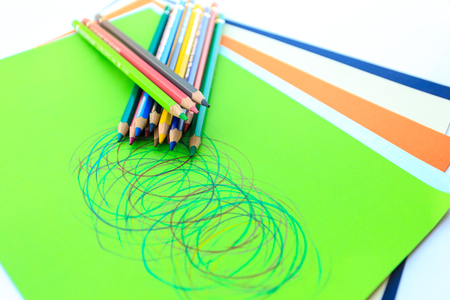 color pencilsの写真素材