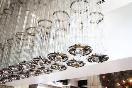 modern ceiling lightingの写真素材