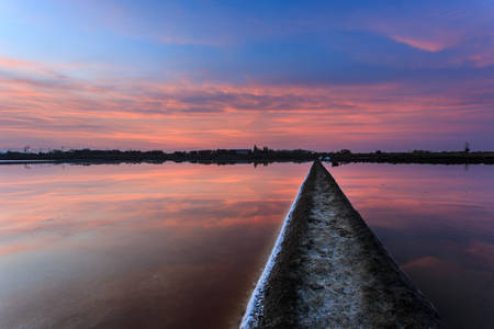 beautiful sunrise in Thailandの写真素材