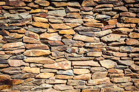 Stone wall texture backgroundの写真素材