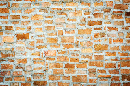Red blick wall backgroundの写真素材