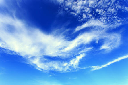 blue sky with cloudの写真素材