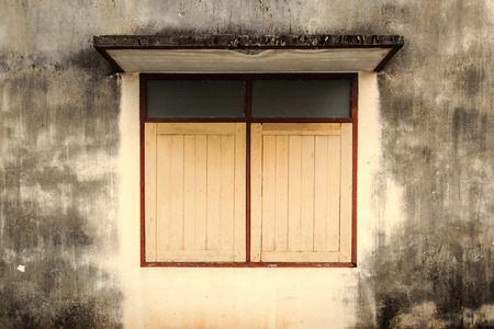 Old wood windows frameの写真素材