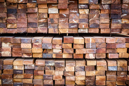 stack of wood logs for backgroundの写真素材
