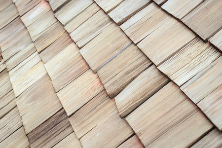 Wooden Roof shingle texture の写真素材