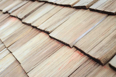 Wooden Roof shingle texture の写真素材