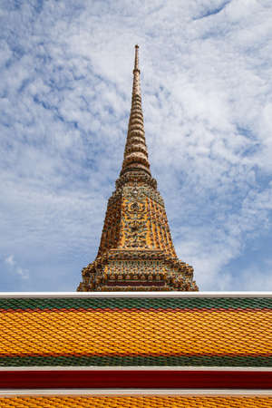 Wat Pho, One of important temple in Bangkok, Thailandの写真素材