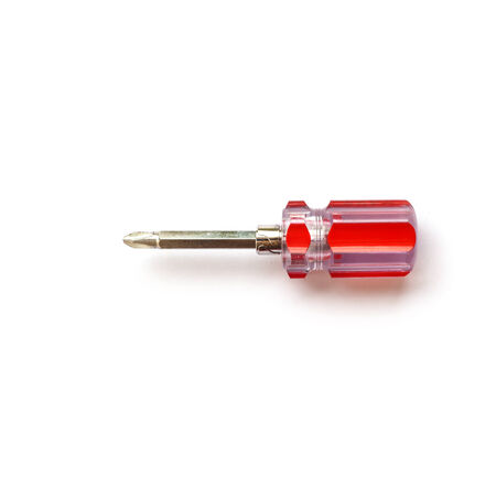 Screwdriver on isolated white backgroundの写真素材