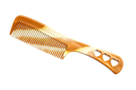Hair comb isolated on white backgroundの写真素材