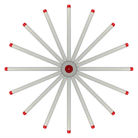 Red marker isolated on white backgroundの写真素材