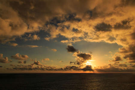 Sunset over sea in Phuket, Thailand