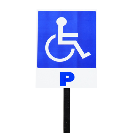 disabled icon isolated on white backgroundの写真素材