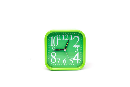 Clock isolated on white backgroundの写真素材