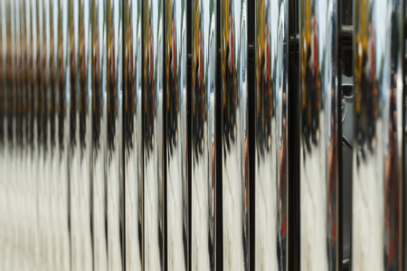 Stainless steel gate patternの写真素材