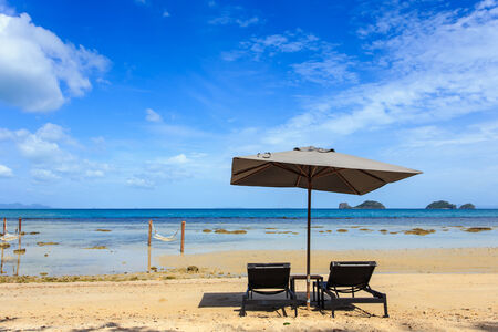 Tropical sea and blue sky in Koh Samui, Thailandの写真素材
