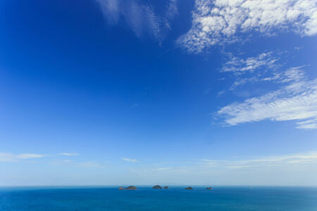 Tropical sea and blue sky in Koh Samui, Thailand