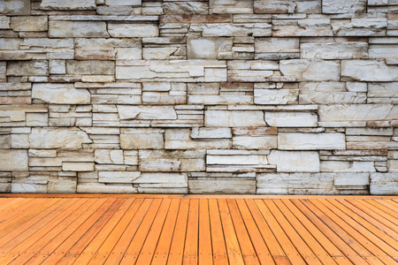 Natural stone wall texture for backgroundの写真素材